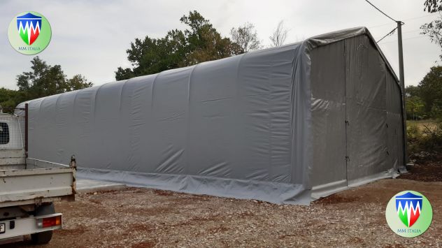 Tendostrutture Industriali Tunnel per Agricoltura 10 x 20 x 5,5 mt. pvc 650 gr. - Foto 7