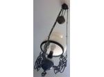 LAMPADARIO IN FERRO BATTUTO