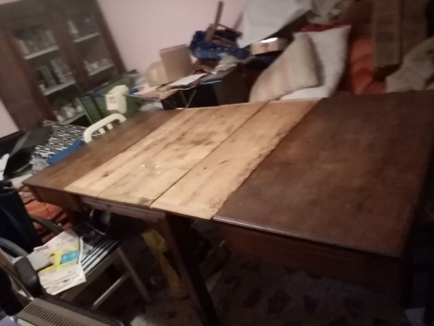Tavolo allungabile fatto a mano Lungo cm 105 chiuso cm 205 aperto - Foto 2