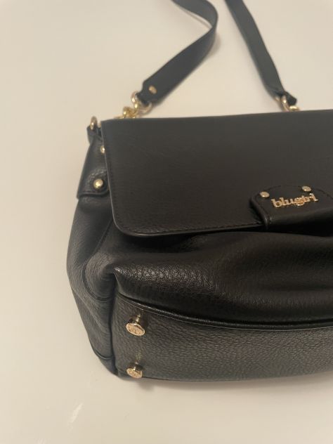 BORSA NERA IN PELLE "BLUE GIRL" ORIGINALE E NUOVA - Foto 4