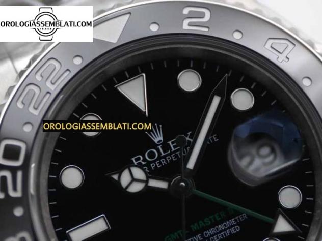 Rolex Replica GMT MASTER II 116710 LN 904L SS MIGLIOR EDIZIONE SUL BRACCIALE OYSTER 3186 - Foto 4