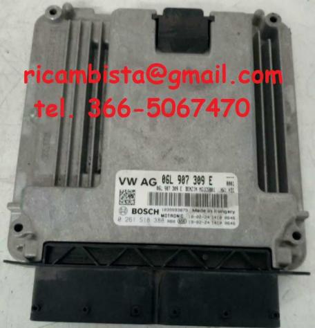 06L907309E Audi A4 2.0 benzina centralina motore Bosch