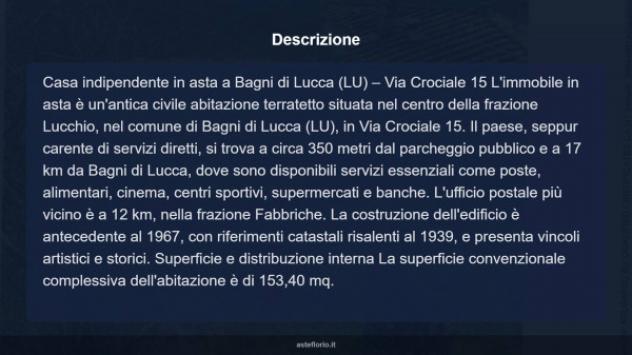Immobile in asta di 153 m² con più di 5 locali in vendita a Bagni di Lucca - Foto 17