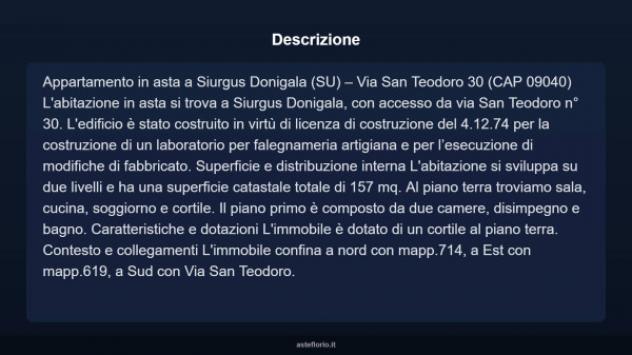 Immobile in asta di 157 m² in vendita a Siurgus Donigala - Foto 5