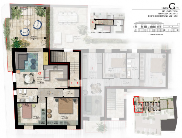 Appartamento in vendita a Cascina 77 mq Rif: 1215255