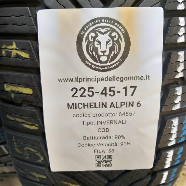 4 GOMME 225 45 17 MICHELIN A64557 - Foto 2