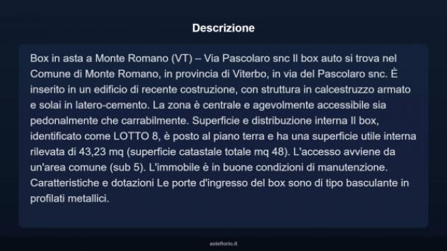 Immobile in asta di 43 m² in vendita a Monte Romano - Foto 3