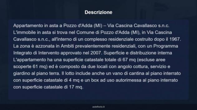 Immobile in asta di 67 m², box auto in vendita a Pozzo d'Adda - Foto 13