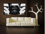 Quadro moderno Dart Fener Star Wars dipinto a mano