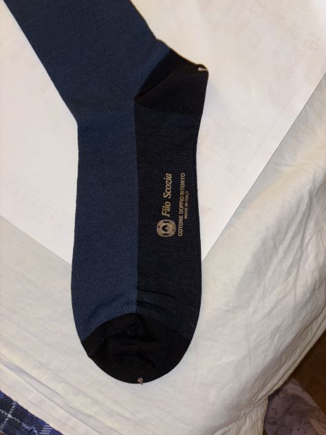 CALZE NUOVE LUNGHE FINO AL GINOCCHIO UOMO IN COTONE FILO SCOZIA MADE IN ITALY - Foto 4