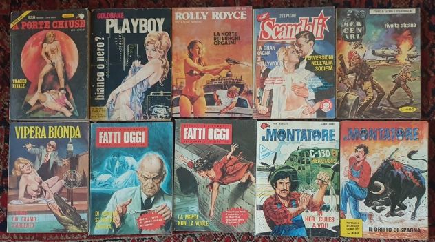 Lotto 10 fumetti vari Il Montatore A porte chiuse Fatti Oggi ecc