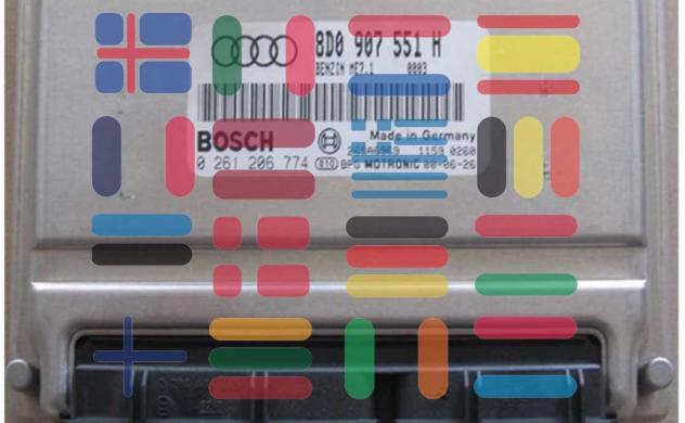 0261206774 8D0907551H Audi A4 2.2 centralina motore Bosch - Foto 2