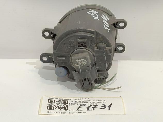 FENDINEBBIA ANTERIORE SX TOYOTA Auris Serie (E150) 81220-0D041 1NDTV (0712) - Foto 2