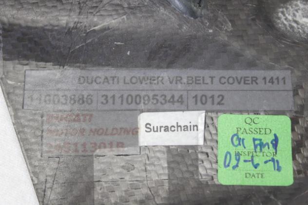 COVER CENTRALE DISTRIBUZIONE VERTICALE CARBONIO DUCATI HYPERMOTARD 939 SP 2016 - 2018 24511301B VERTICAL BELT COVER - Foto 6