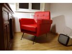 Poltrona in sky rosso vintage design anni '60