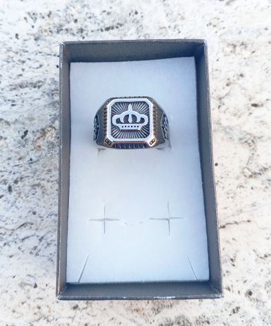 ♛ Anello Corona Acciaio 316L (Y2K / Gothic / Streetwear) - Foto 7