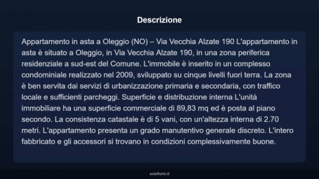 Immobile in asta di 89 m², box auto doppio in vendita a Oleggio - Foto 4