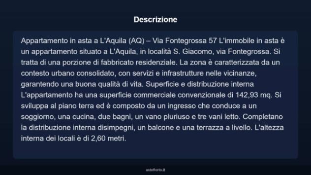 Immobile in asta di 142 m² in vendita a L'Aquila - Foto 17