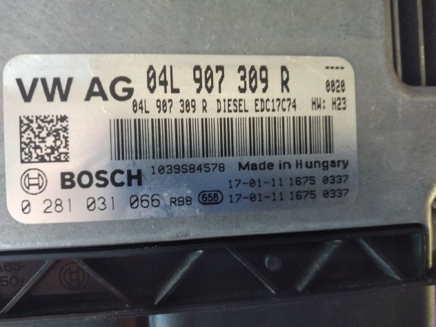 CENTRALINA MOTORE SEAT LEON 2.0 DIESEL, CODICE : 0281031066 BOSCH 0281031066 CE - Foto 5