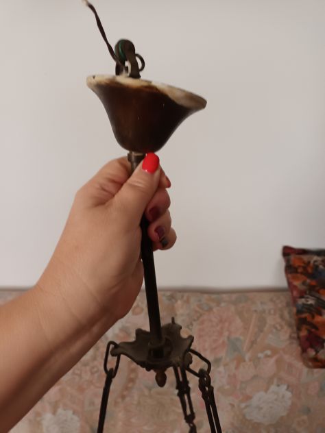 lampadario in ottone - Foto 4