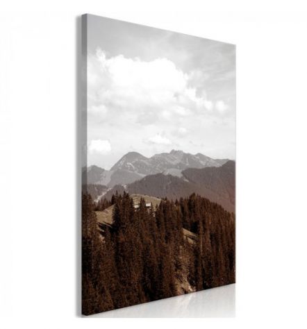 Quadro Montagne E Alberi Cm. 40x60 AARREDALACASA