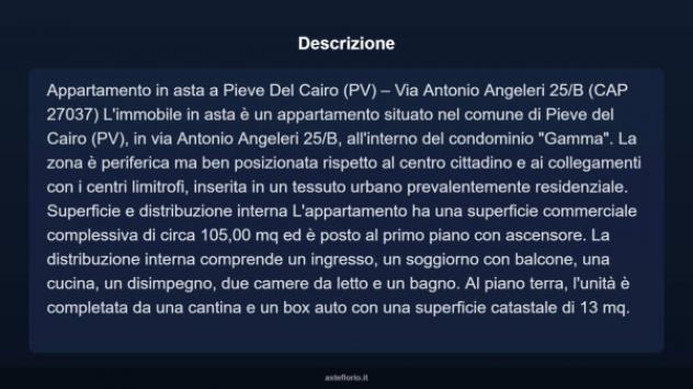 Immobile in asta di 105 m², box auto in vendita a Pieve del Cairo - Foto 5