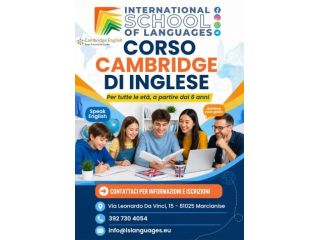 Corso di Inglese Cambridge ON LINE ED IN PRESENZA
