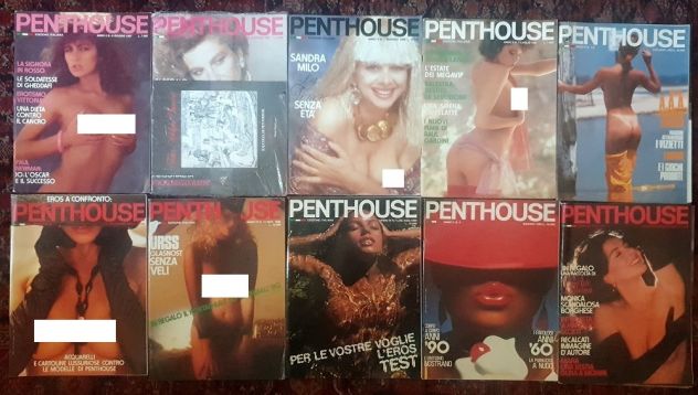 Lotto 10 Penthouse Italia '80 '90 S. Sandrelli S. Milo M. Guerritore