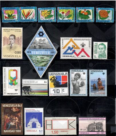 VENEZUELA francobolli nuovi dal 1970 al 1982 - Foto 3