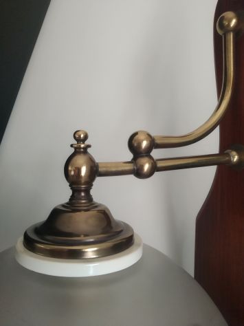 Lampadario in ottone e legno - Foto 4