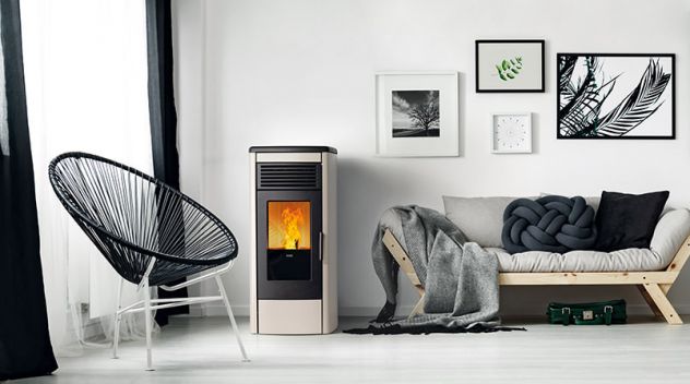 Stufa a pellet Klover Aura 80 - 8 kw - Foto 2