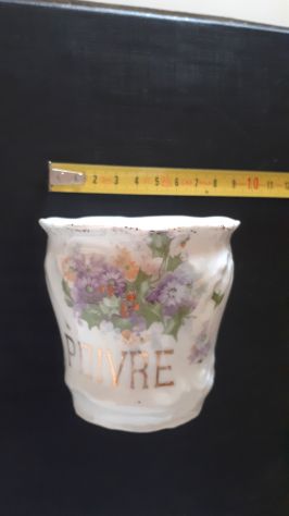 vaso porta pepe spezie vasetto porcellana anni 70 vintage cucina arredamento - Foto 3