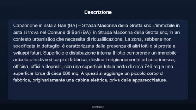 Immobile in asta di 9616 m² in vendita a Bari - Foto 3
