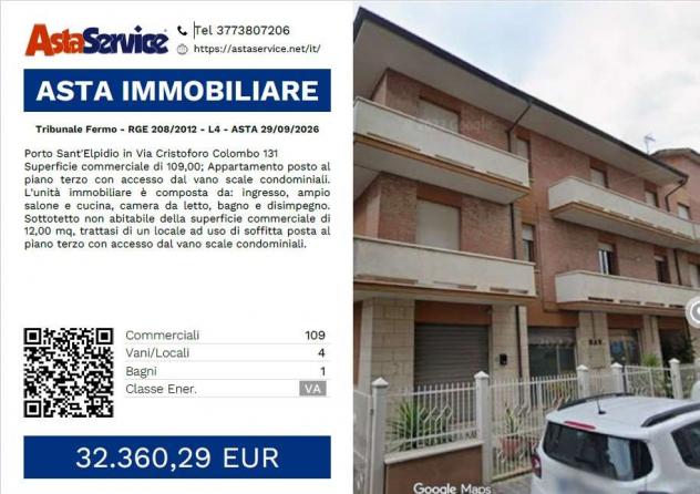 Tribunale Fermo - RGE 208/2012 - L4 - Tribunale Fermo - RGE 208/2012 - L4 - ASTA 29/09/2026