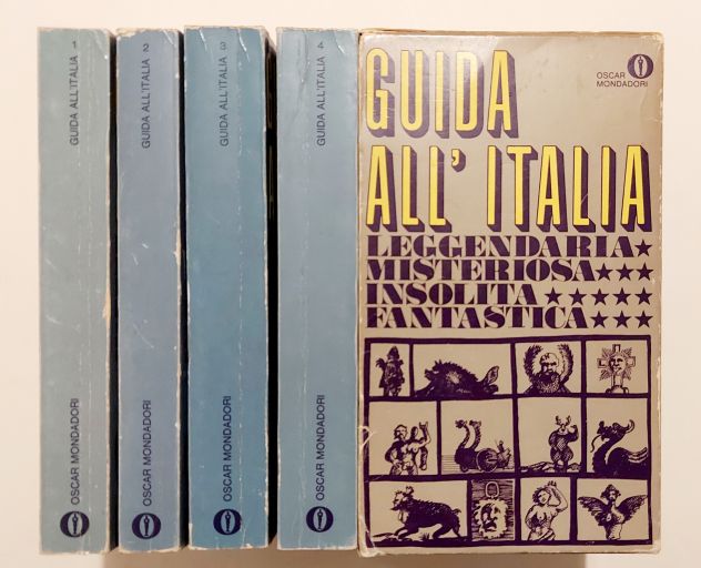GUIDA ITALIA MISTERIOSA FANTASTICA LEGGENDARIA 4 VOL.COFAN. 1^ED.MONDADORI,1971 - Foto 3
