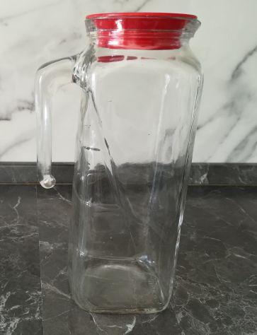 CARAFFA GRADUATA IN VETRO FRIGORELLO 1 L CON TAPPO SALVA FRESCHEZZA - Foto 2