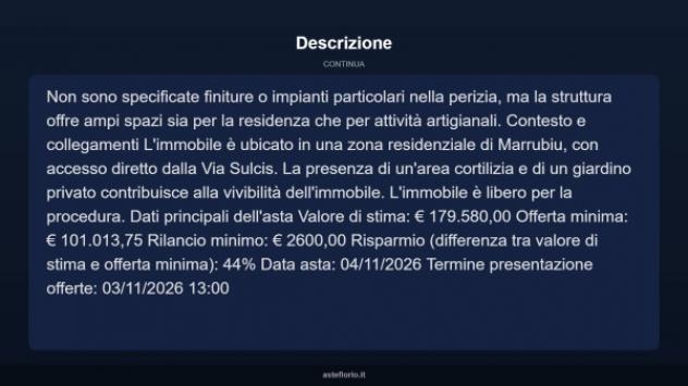 Immobile in asta di 327 m² con più di 5 locali in vendita a Marrubiu - Foto 16