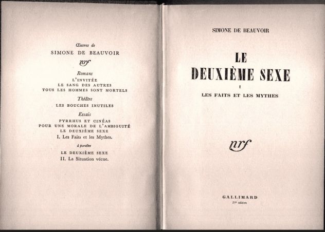 Le deuxieme sexe - Les faits et les mythes