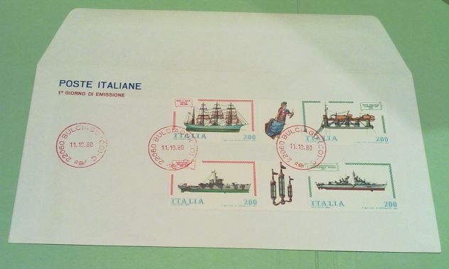 POSTE ITALIANE      PRIMO GIORNO EMISSIONE    NAVI  D'ITALIA