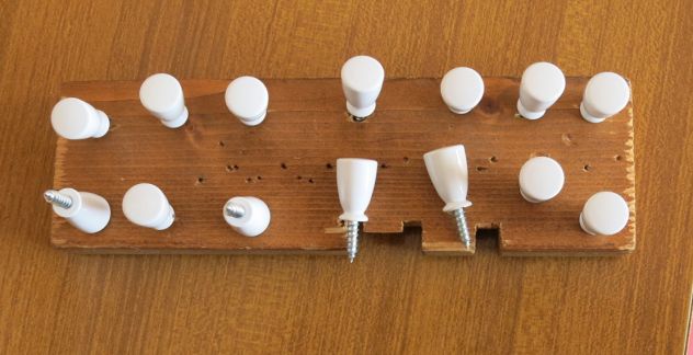 N° 16 MANIGLIE IN OTTONE E PORCELLANA PICCOLO POMELLO PER MOBILI VARI -
