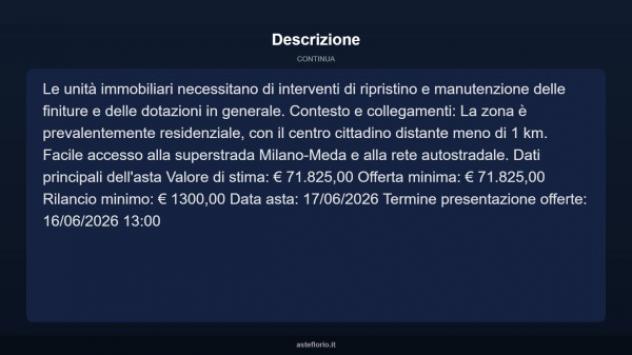 Immobile in asta di 65 m² in vendita a Paderno Dugnano - Foto 15