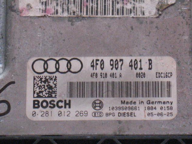 0281012269 ECU AUDI A4 A5 A6 0281012269 4F0907401B 4F0910401A EDC16CP - Foto 2