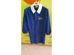 GREMBIULE SIGGI SCUOLA ELEMENTARE BAMBINO 7, 8 ANNI BLU CON RICAMO COLLET.BIANCO