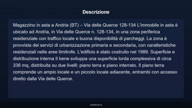 Immobile in asta di 336 m² in vendita a Andria - Foto 3