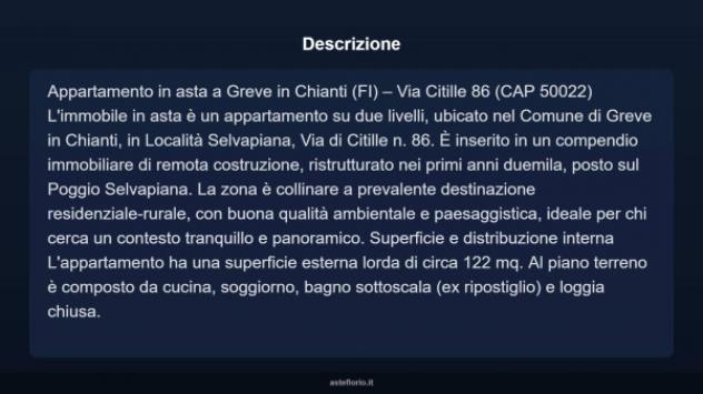 Immobile in asta di 122 m² con più di 5 locali in vendita a Greve in Chianti - Foto 4