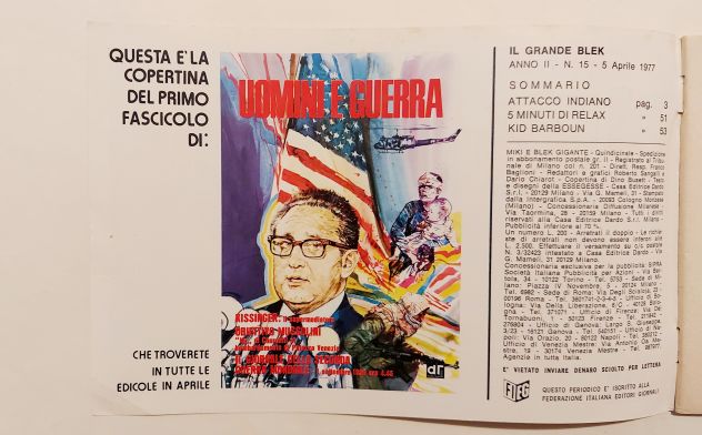 Il Grande Blek (ed.doppia striscia) #15 Attacco indiano Ed.Dardo, 5 aprile 1977 - Foto 3