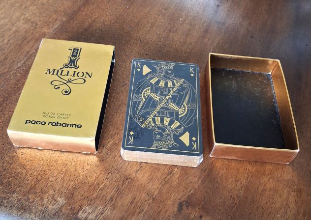 Carte Da Poker Paco Rabanne 1 Million nuove ancora cellofanate custodia come da - Foto 2
