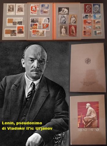 LENIN FOLDER SPECIAL DI 30 FRANCOBOLLI CENTENARIO DALLA MORTE 1870 - 1970.