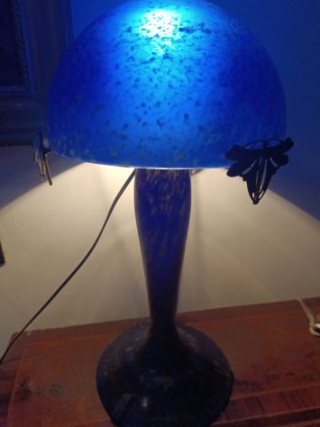 Lampada liberty francese pasta di vetro - Foto 6
