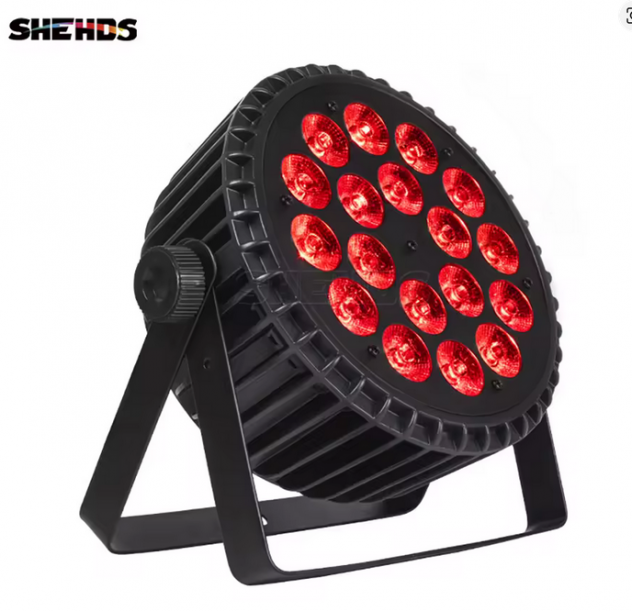 kit completo da 4 PAR LED SHEHDS professionali da 18x18W RGBW, NUOVI, mai usati - Foto 4